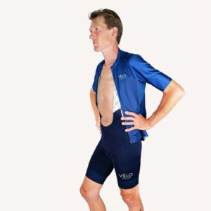Men’s Classic Bib Shorts, Blue | Vélo Larsson