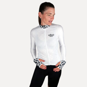 Women's Long Sleeve Jersey, Leopard | Vélo Larsson