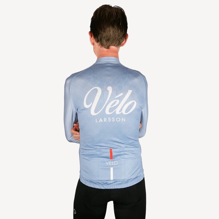 Men’s Long Sleeve Jersey, Sky | Vélo Larsson