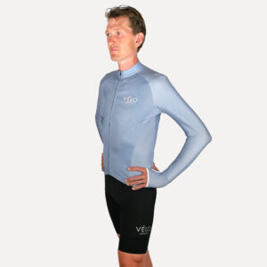 Men's Long Sleeve Jersey, Sky | Vélo Larsson