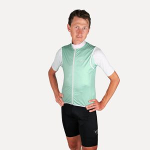 Men's Ultralight Summer Gilet, Mint | Vélo Larsson