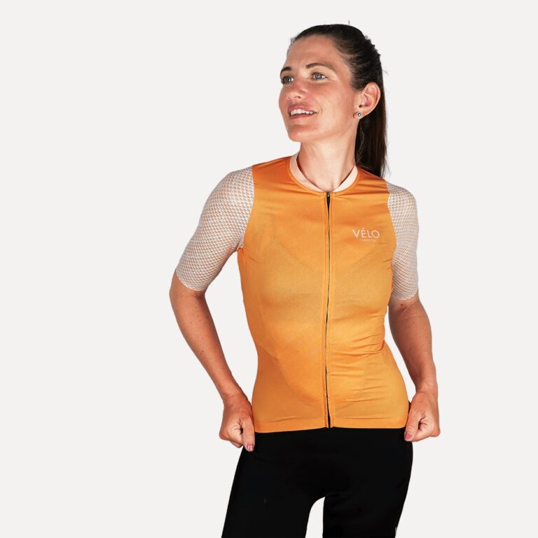 Women’s Air Fresh Summer Jersey, Marigold | Vélo Larsson