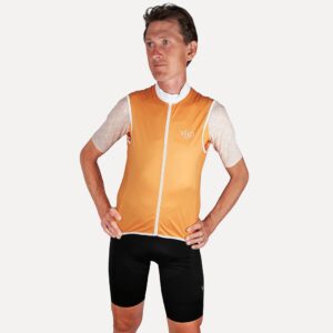 Men's Ultralight Summer Gilet, Marigold | Vélo Larsson