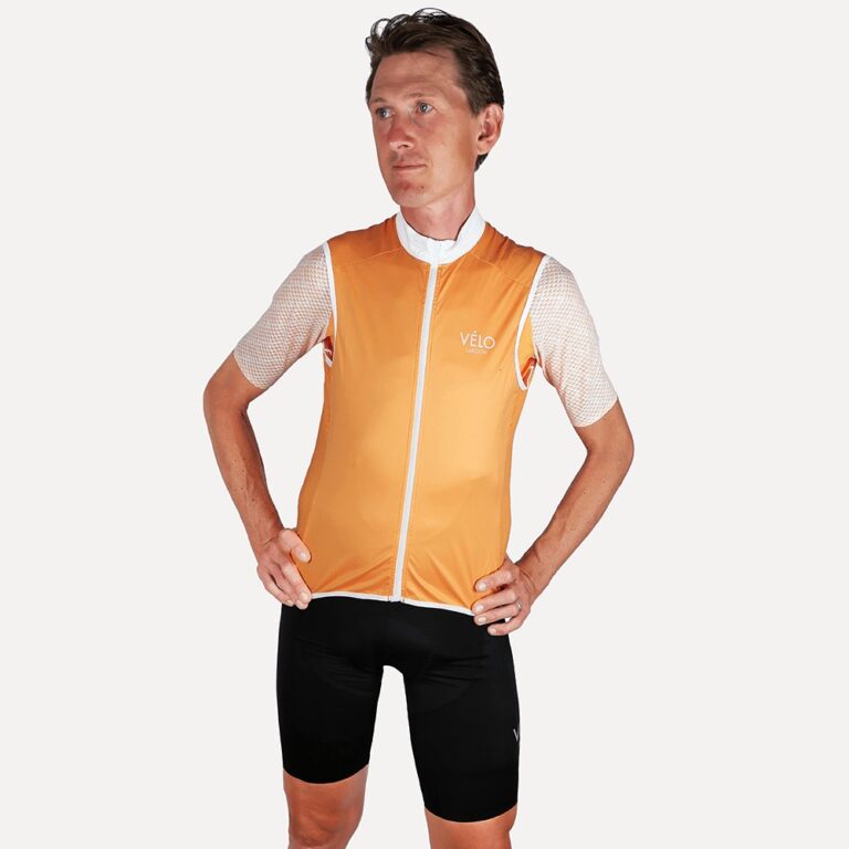 Men’s Ultralight Summer Gilet, Marigold | Vélo Larsson