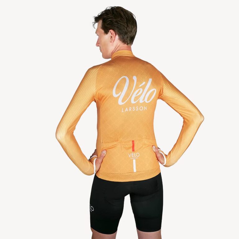 Men’s Long Sleeve Jersey, Marigold | Vélo Larsson