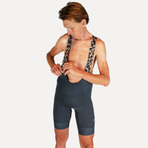 Men’s Classic Bib Shorts, Grey | Vélo Larsson