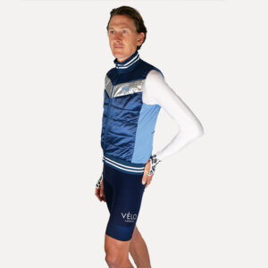 Men’s Thermal Quilted Gilet, Ocean | Vélo Larsson