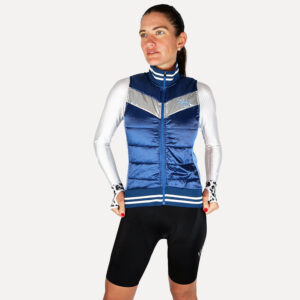 Unisex Thermal Quilted Gilet, Ocean | Vélo Larsson